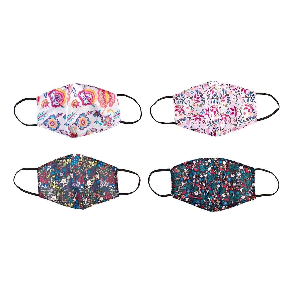 Hygienic Face Mask DKD Home Decor Multicolour 4 Units Hygienic Face Mask DKD Home Decor Multicolour 4 Units