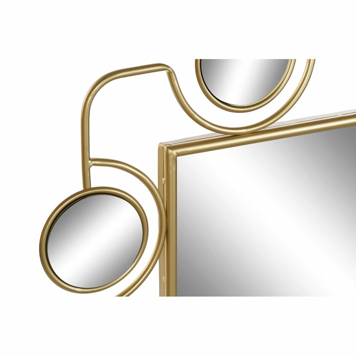 Wall mirror DKD Home Decor Black Golden 70 x 2 x 100 cm Vintage