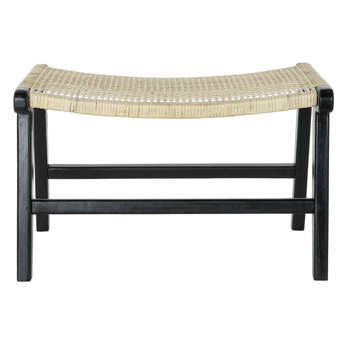 Bench DKD Home Decor 8424001823192 65 x 47 x 40 cm Natural Teak Black Bench DKD Home Decor 8424001823192 65 x 47 x 40 cm Natural Teak Black