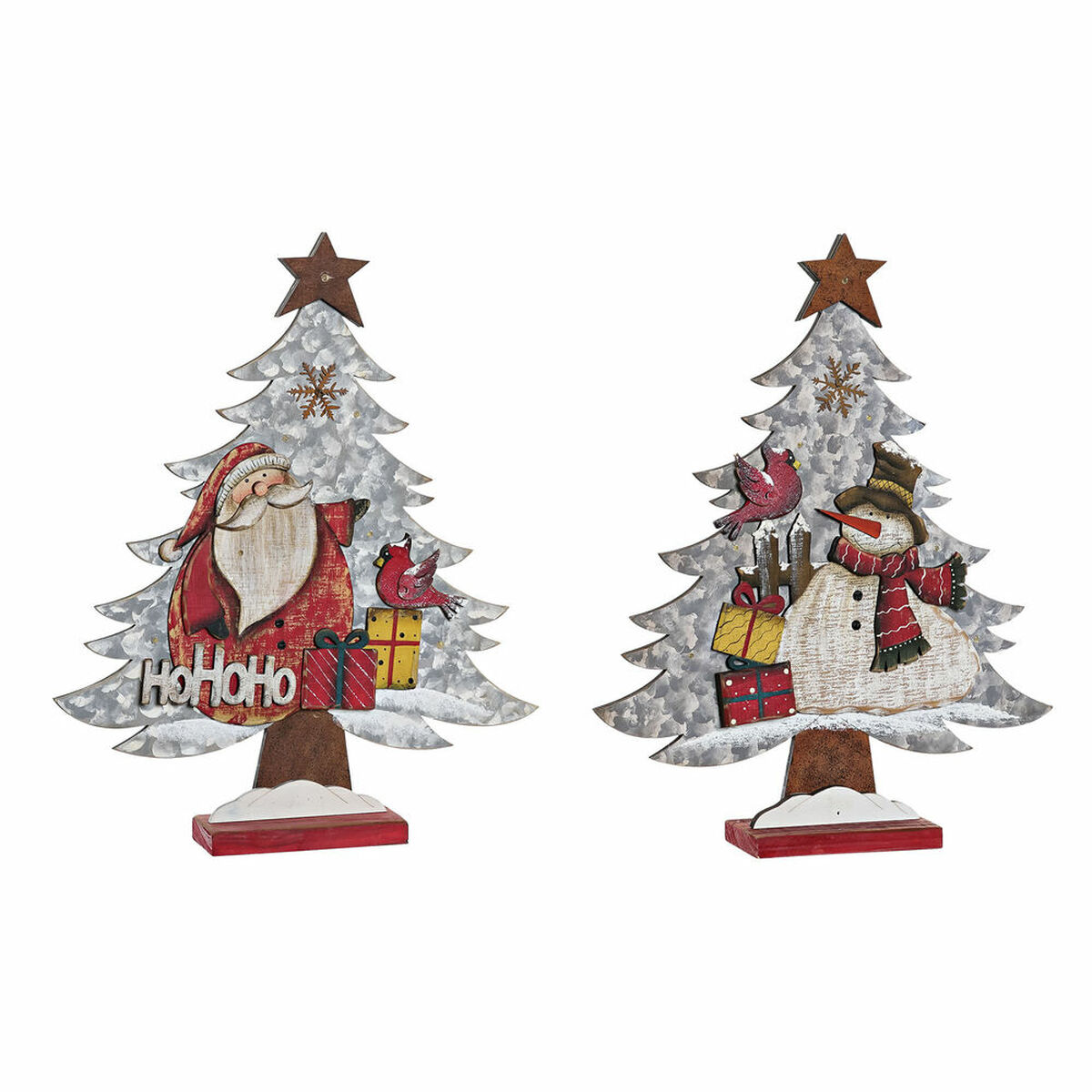 Christmas bauble DKD Home Decor Wood (2 pcs) (33 x 6 x 39.5 cm) Christmas bauble DKD Home Decor Wood (2 pcs) (33 x 6 x 39.5 cm)