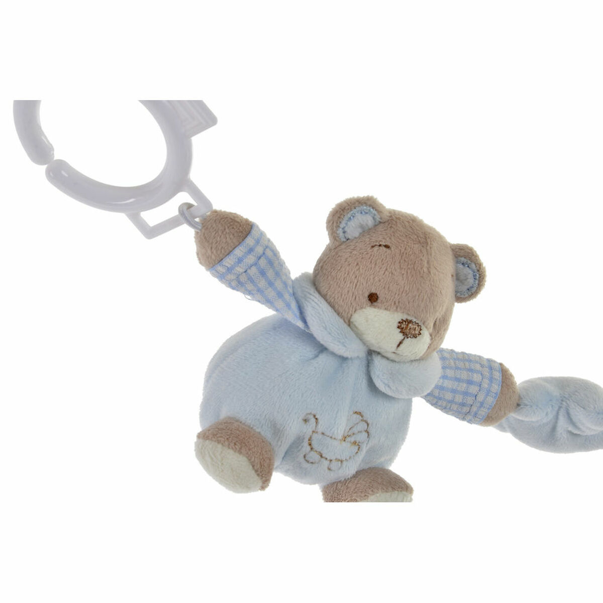 Fluffy toy DKD Home Decor White Sky blue Light Pink Metal Children’s Bear 30 x 40 cm 68 x 6 x 9 cm (3 Pieces)
