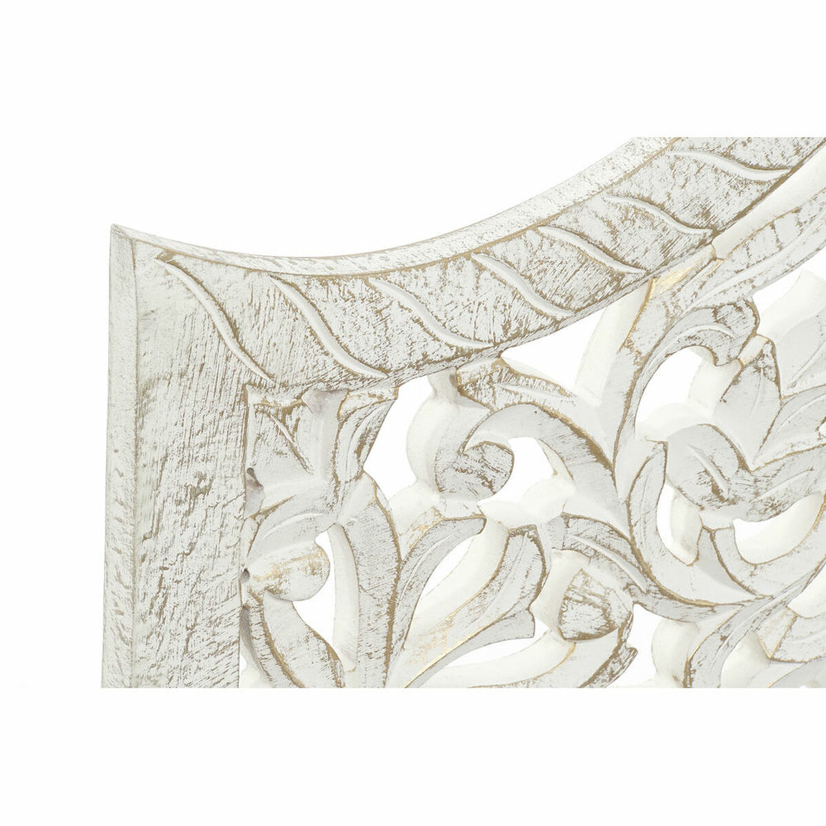 Headboard DKD Home Decor White Golden MDF Wood 152 x 3 x 91 cm