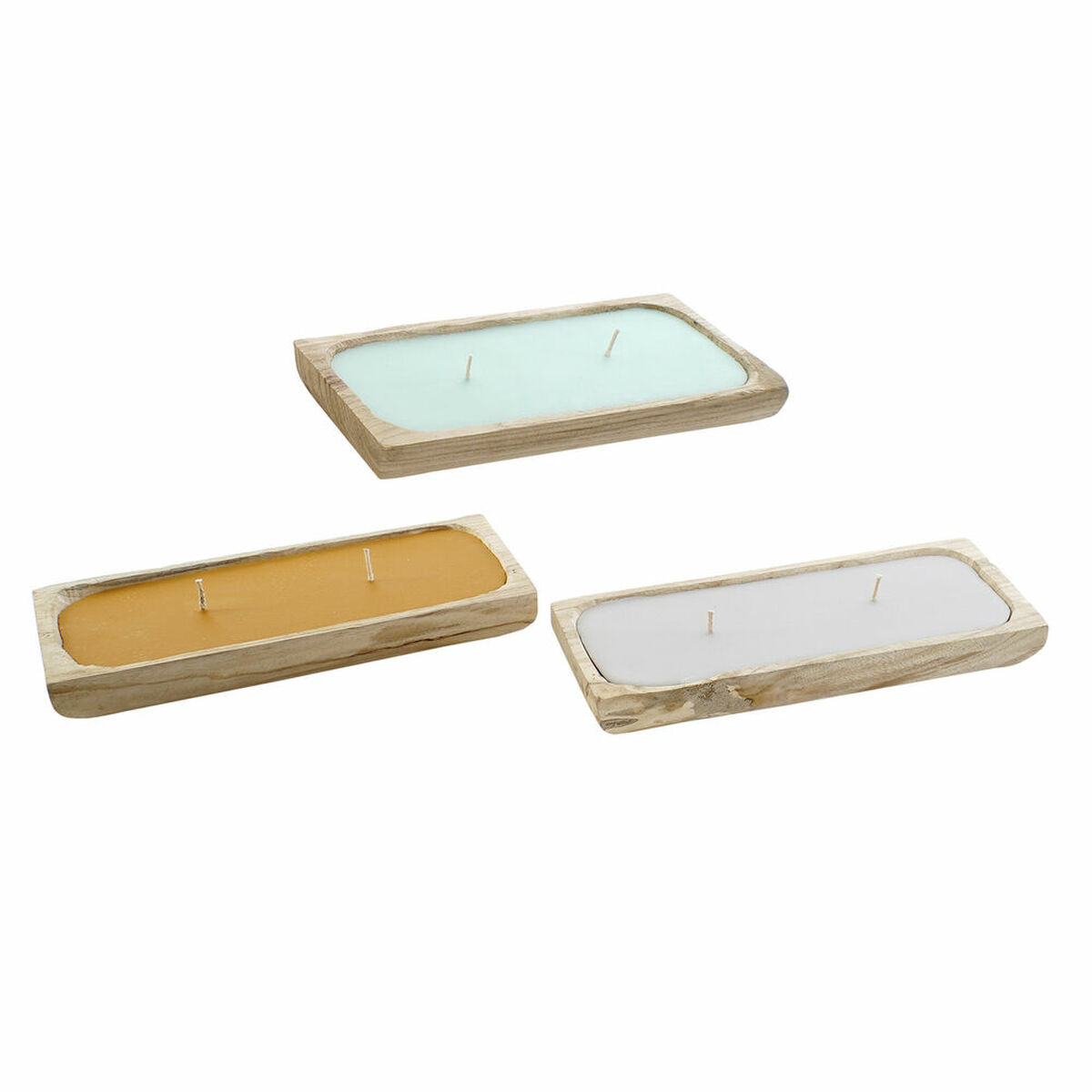 Candle DKD Home Decor (35 x 15 x 5 cm) (3 pcs)