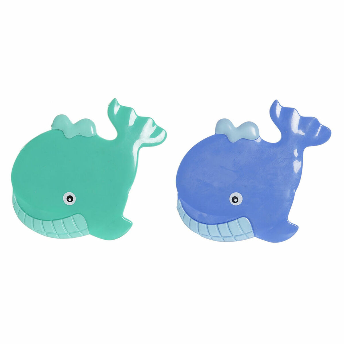 Bath rug DKD Home Decor 11,5 x 1 x 10 cm Blue Turquoise Children’s PVC 10 cm (2 Units)
