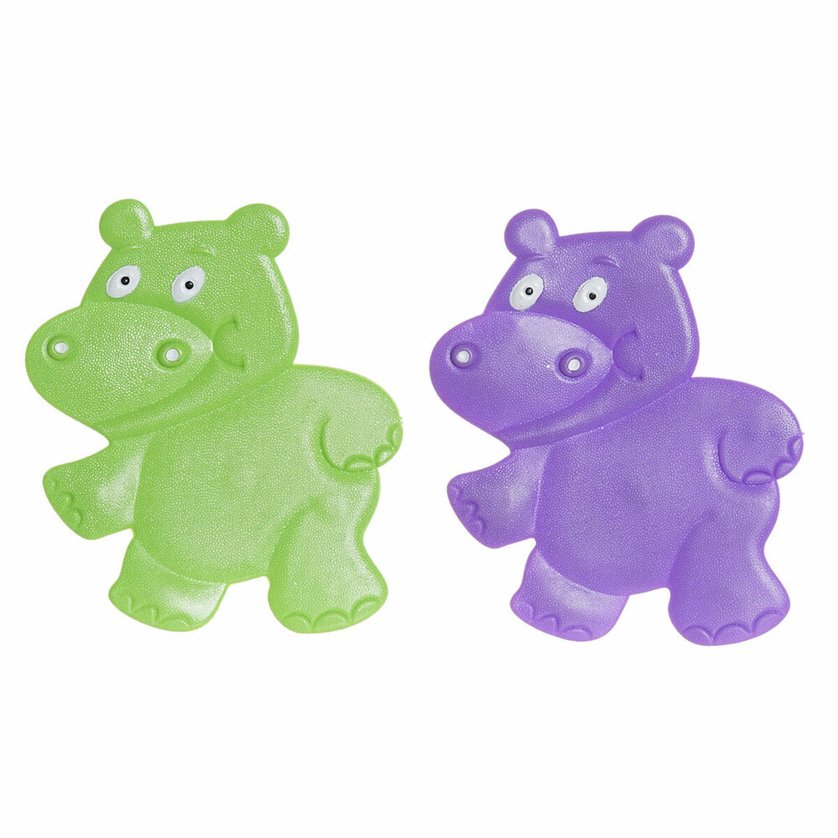 Bath rug DKD Home Decor 10 x 1 x 13 cm Lilac Green Children’s PVC (2 Units)