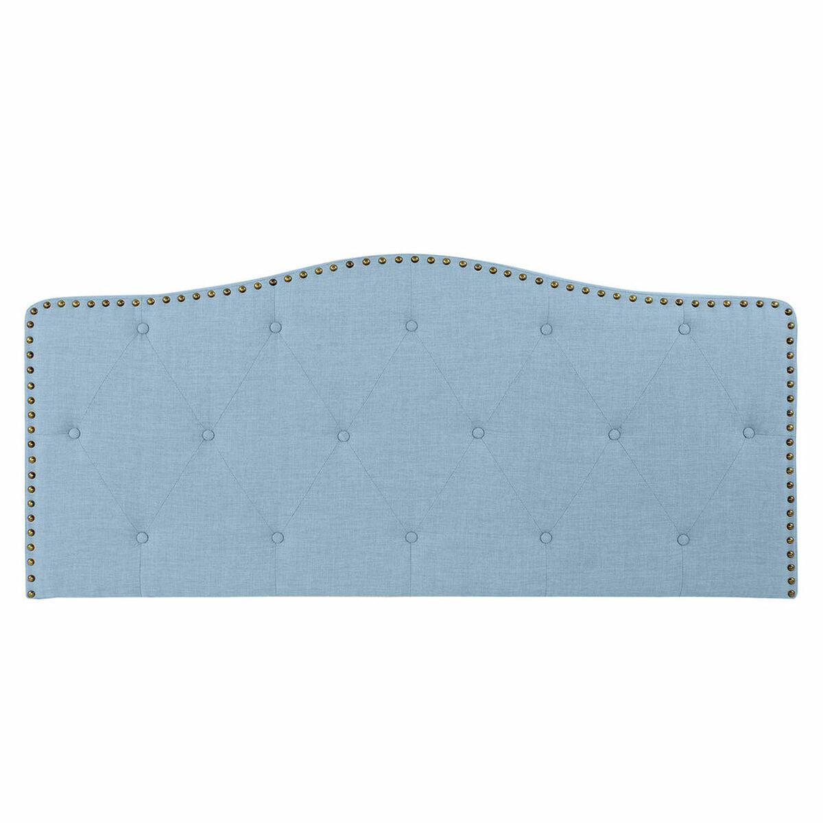 Headboard DKD Home Decor Blue Beige Celeste Rubber wood 146 x 6 x 68 cm Headboard DKD Home Decor Blue Beige Celeste Rubber wood 146 x 6 x 68 cm