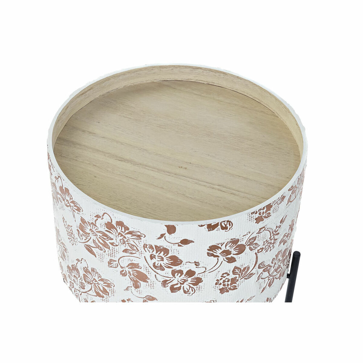 Small Side Table DKD Home Decor White Black 38 x 38 x 39 cm