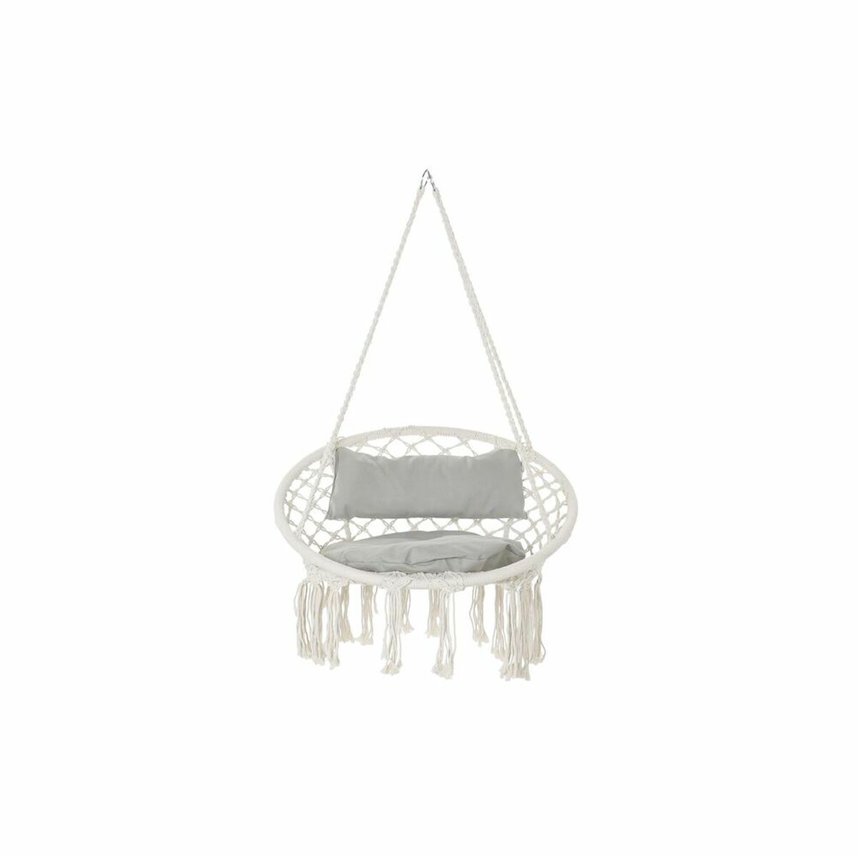 Hammock DKD Home Decor Beige Grey Maroon 82 x 62 x 123 cm (82 x 62 x 123 cm)