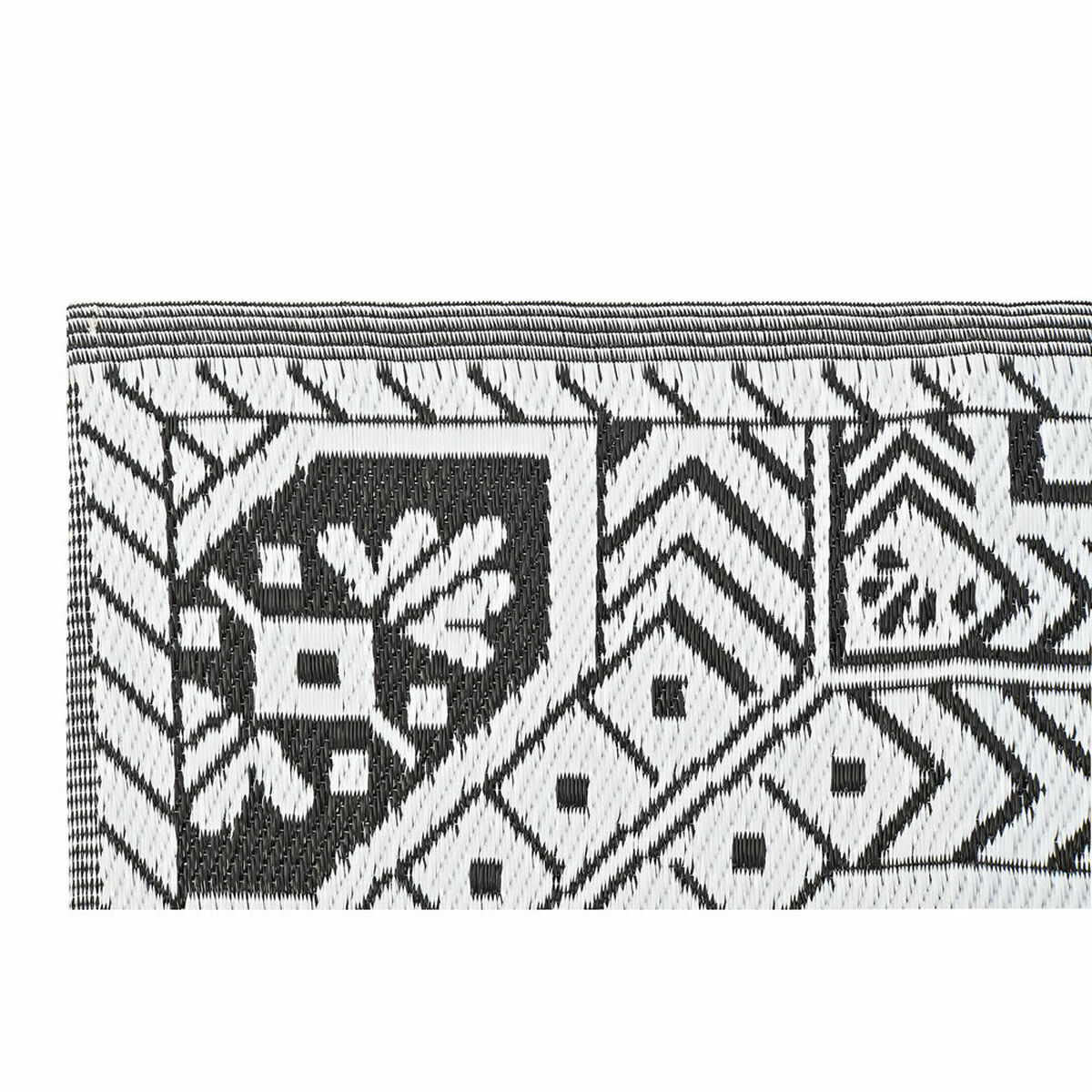 Carpet DKD Home Decor White Black Ethnic (2 Units) (150 x 210 cm)