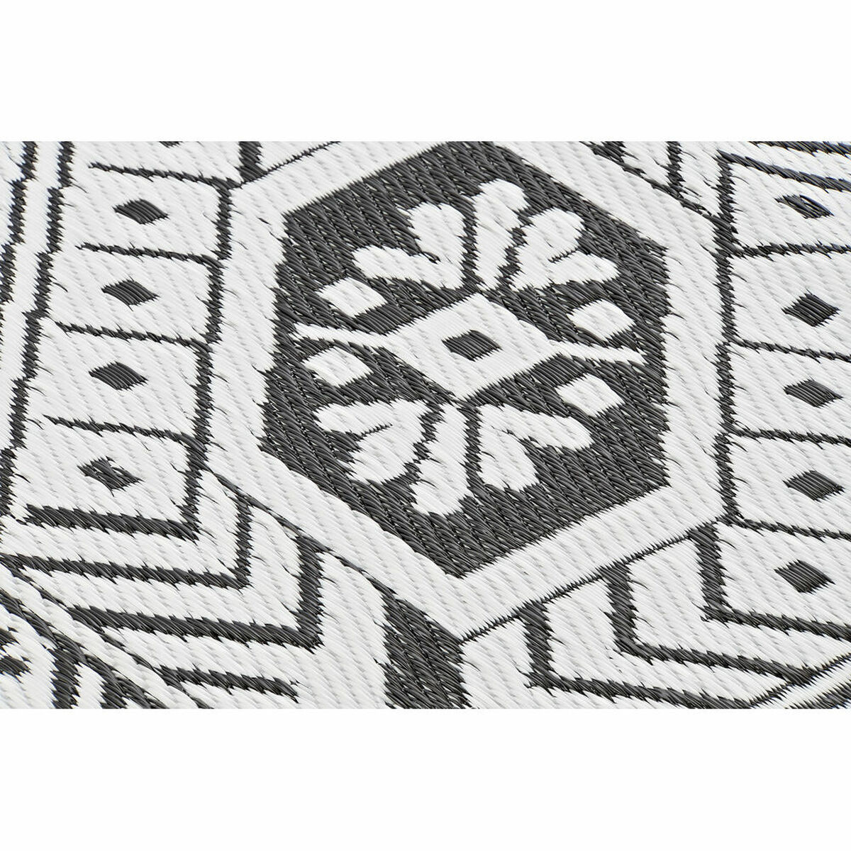 Carpet DKD Home Decor White Black Ethnic (2 Units) (150 x 210 cm)