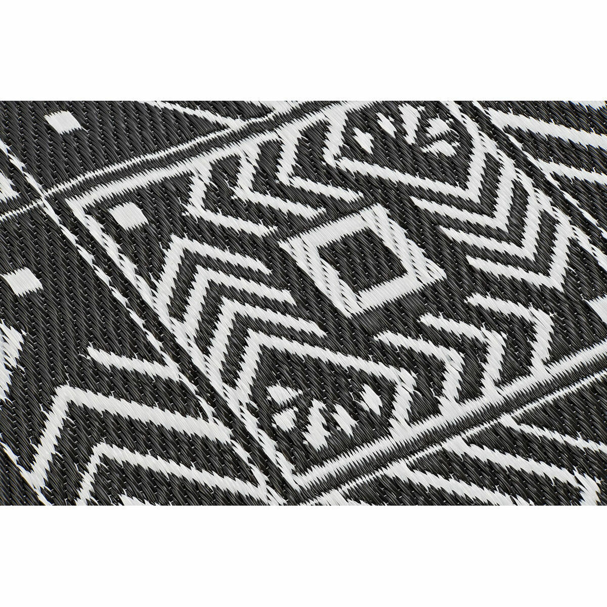 Carpet DKD Home Decor White Black Ethnic (2 Units) (150 x 210 cm)