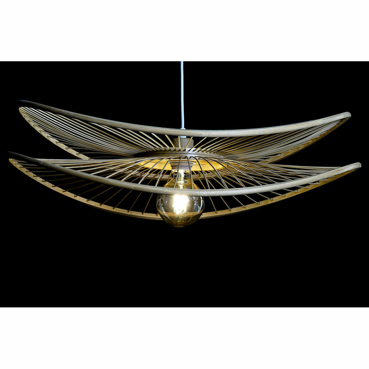 Ceiling Light DKD Home Decor Natural Bamboo 50 W 70 x 65 x 23 cm