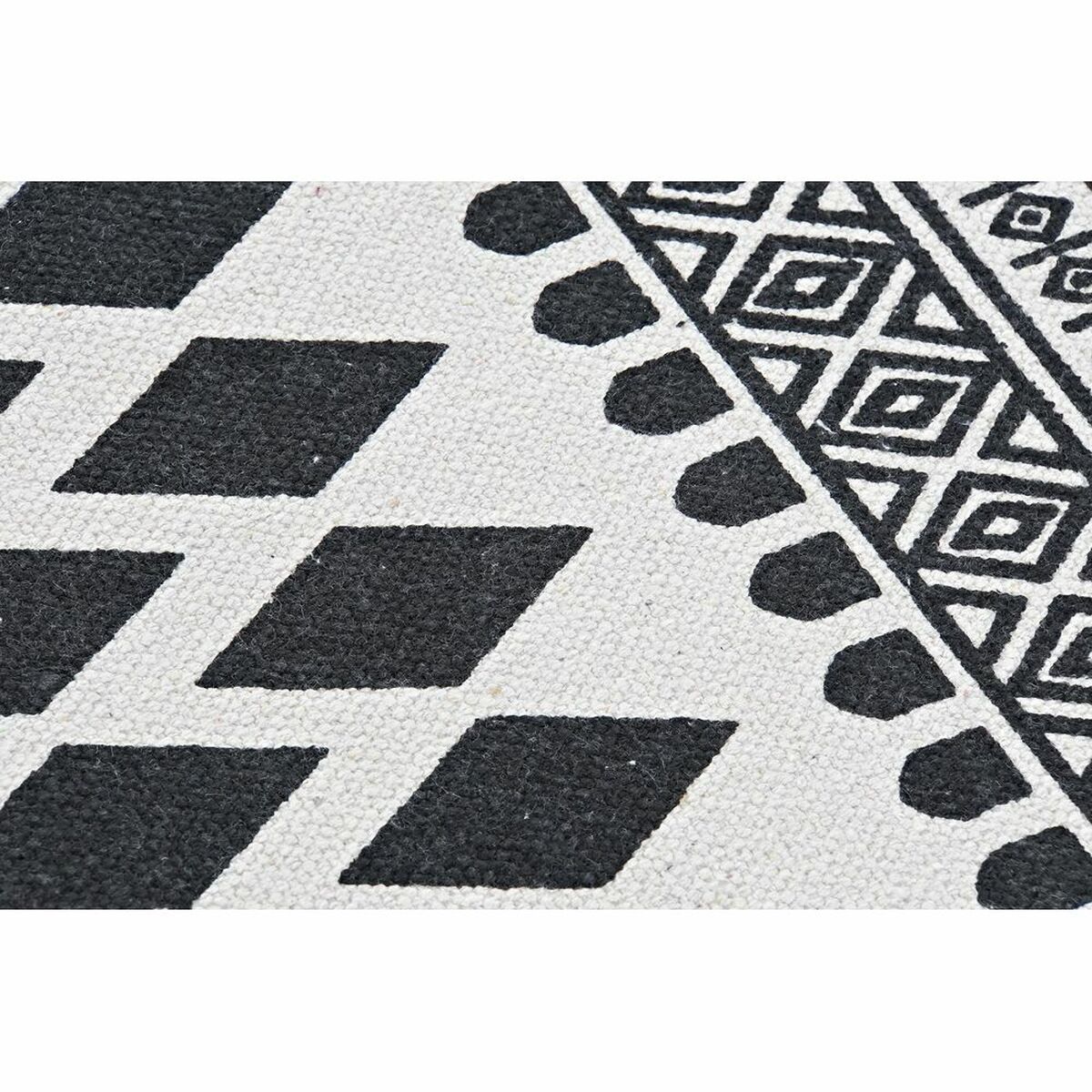 Carpet DKD Home Decor Black White (80 x 50 x 1 cm)