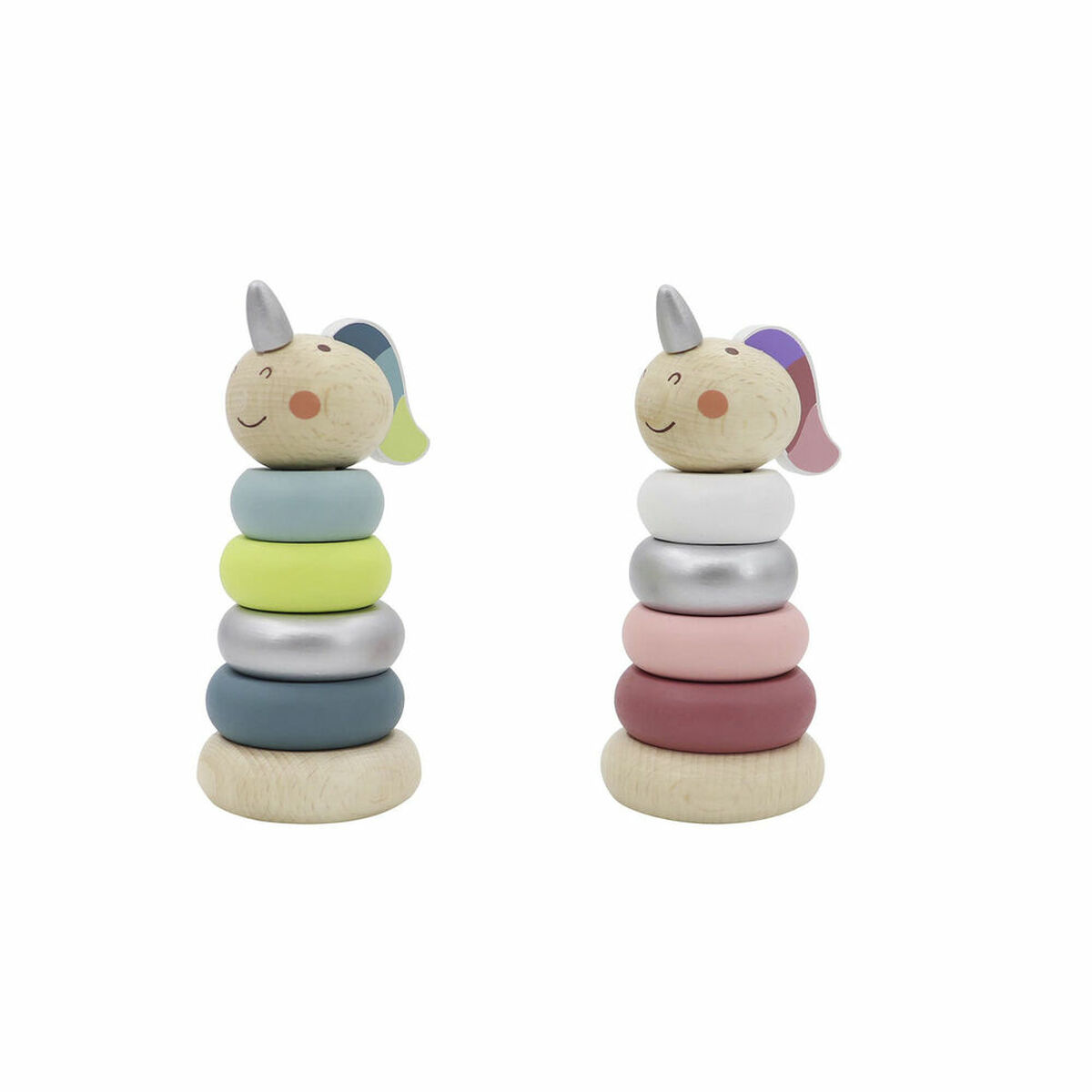 Unicorn DKD Home Decor Wood (6 x 6 x 13.5 cm) (2 pcs) Unicorn DKD Home Decor Wood (6 x 6 x 13.5 cm) (2 pcs)