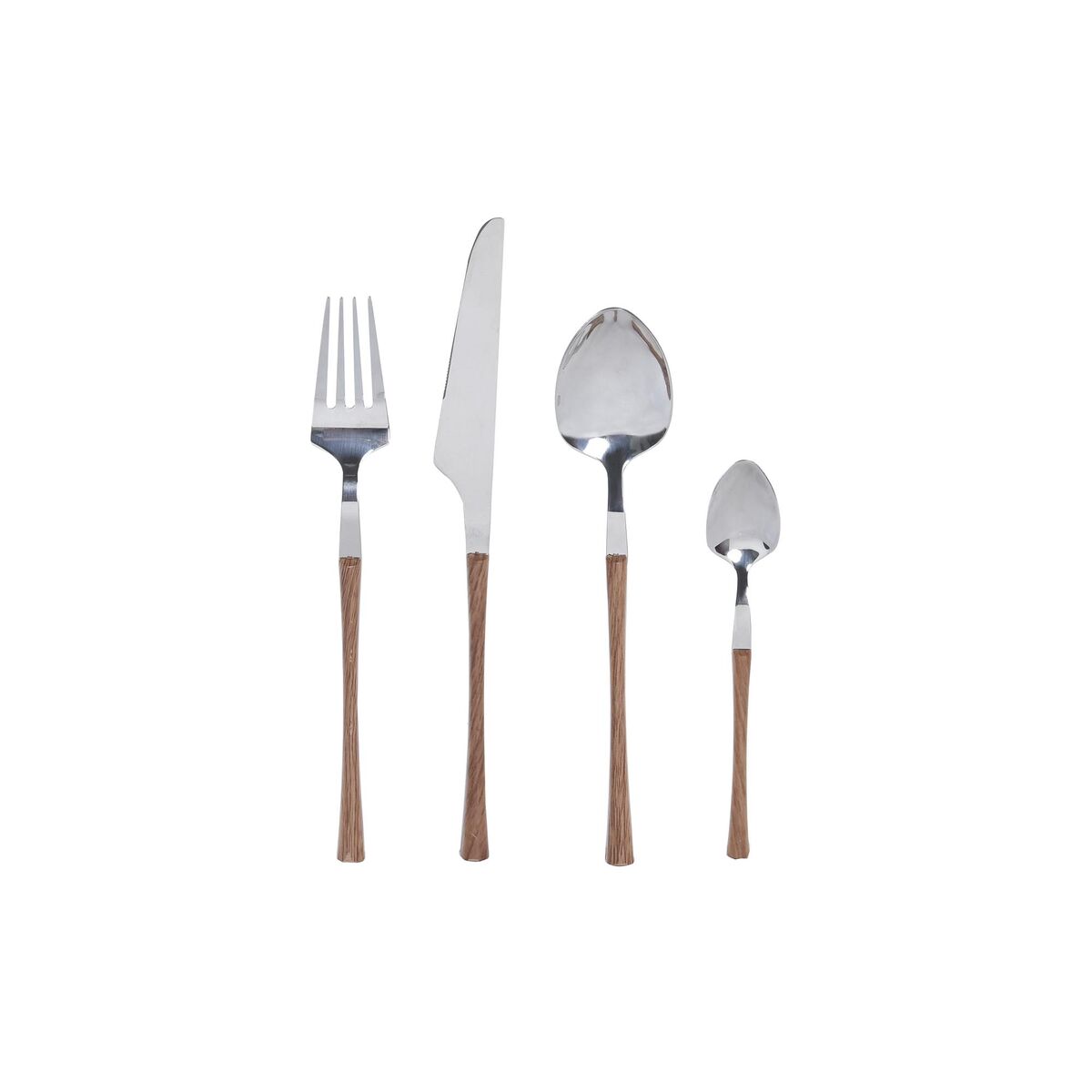 Cutlery DKD Home Decor Natural Silver Stainless steel (2,6 x 1 x 23 cm) (16 pcs) Cutlery DKD Home Decor Natural Silver Stainless steel (2,6 x 1 x 23 cm) (16 pcs)