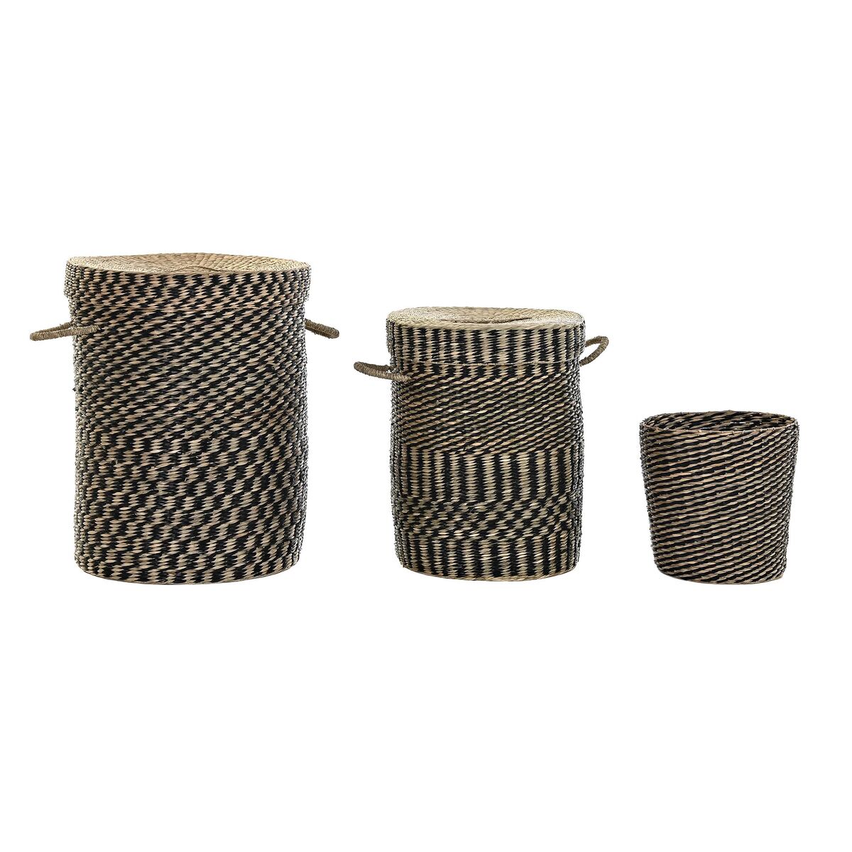 Basket set DKD Home Decor Colonial Fibre (45 x 45 x 56 cm) Basket set DKD Home Decor Colonial Fibre (45 x 45 x 56 cm)