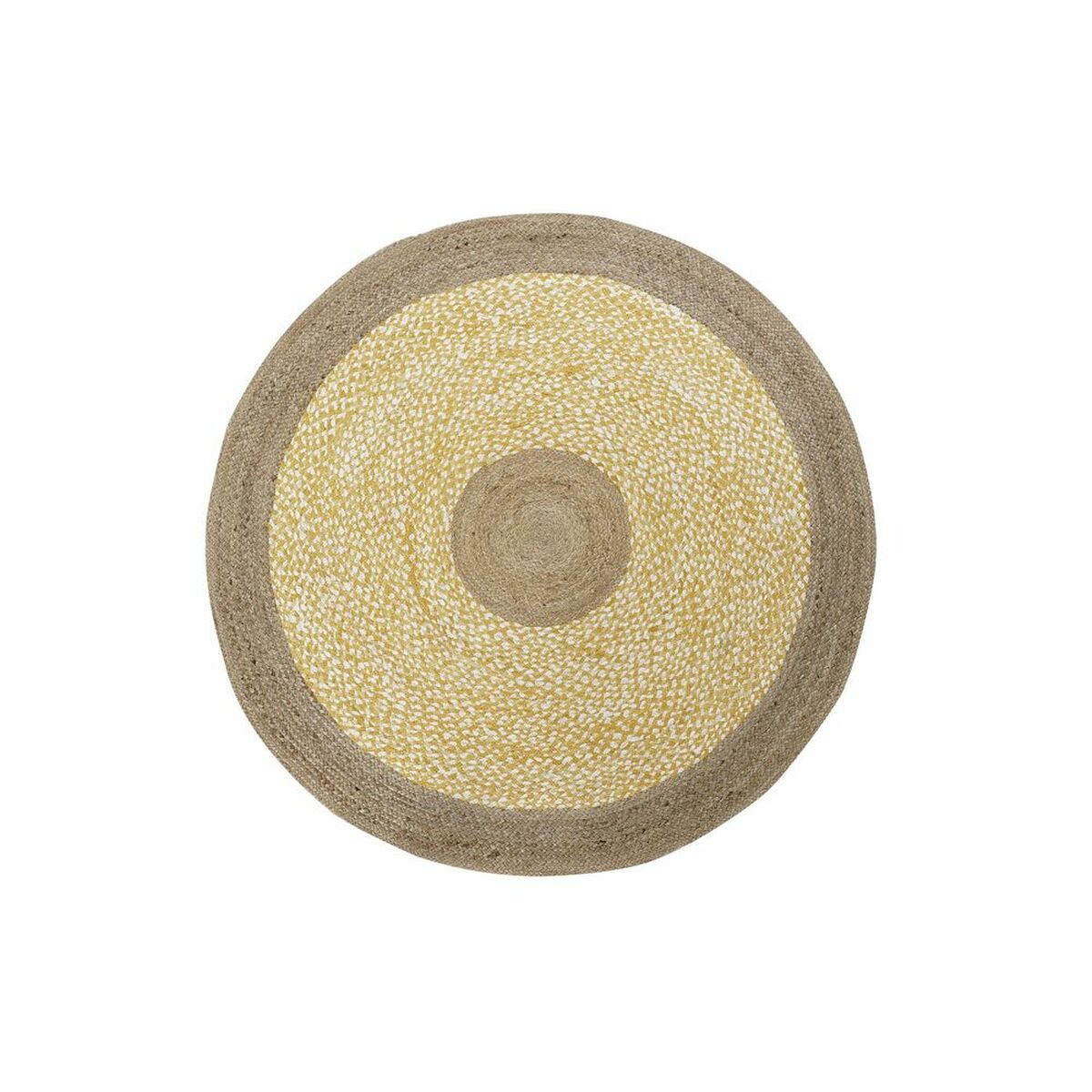 Carpet DKD Home Decor Brown White Yellow (148 x 148 x 1 cm) Carpet DKD Home Decor Brown White Yellow (148 x 148 x 1 cm)