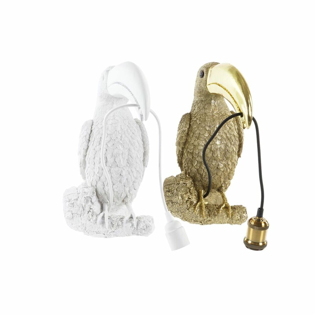 Wall Lamp DKD Home Decor Golden White Resin 220 V 50 W (26 x 19,5 x 44 cm) (2 Units)