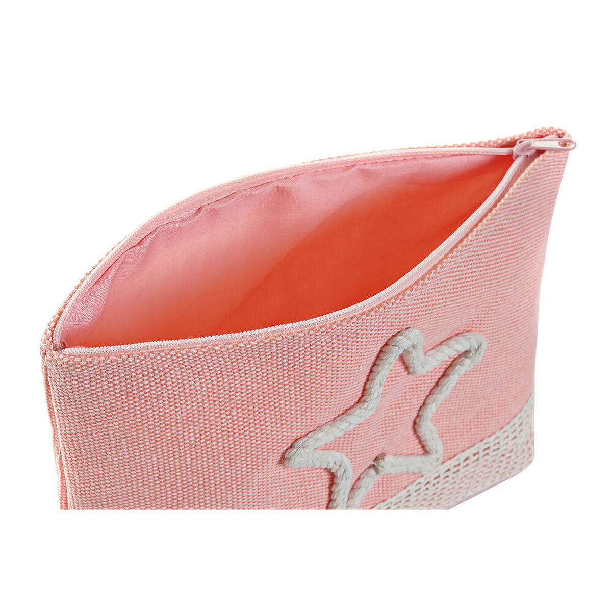 Toilet Bag DKD Home Decor Beige Coral Mint Mediterranean (25 x 7 x 15 cm) (2 Units)