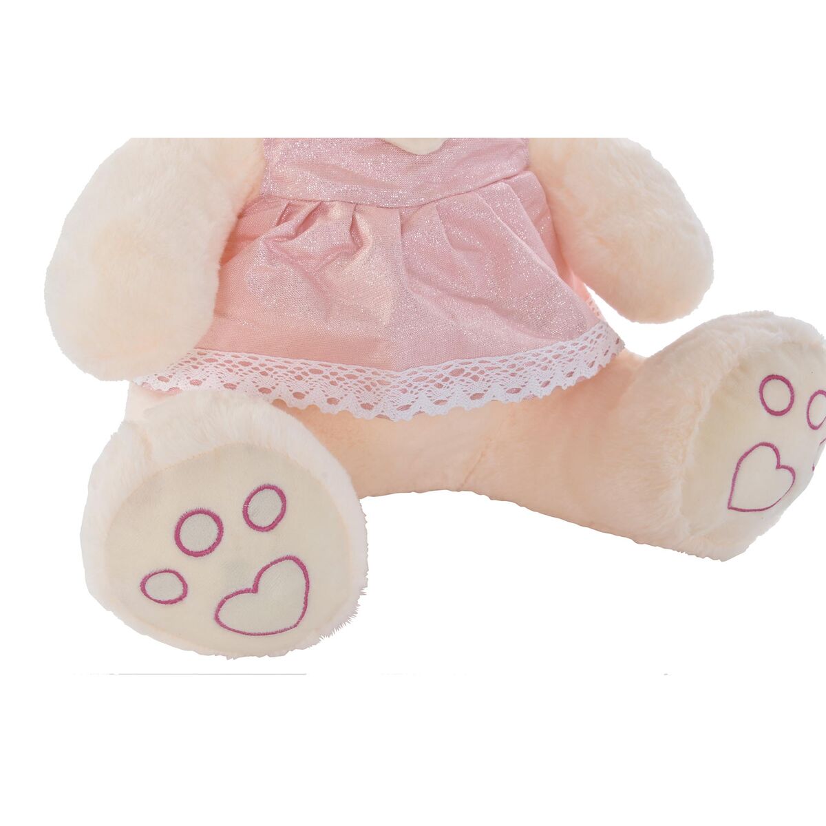 Teddy Bear DKD Home Decor Beige Pink Green Children’s 20 x 20 x 50 cm Bear (2 Units)