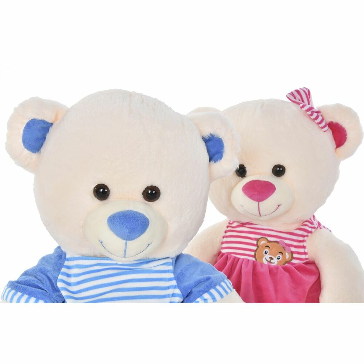 Teddy Bear DKD Home Decor Beige Blue Pink Children’s Bear 25 x 25 x 50 cm (2 Units)