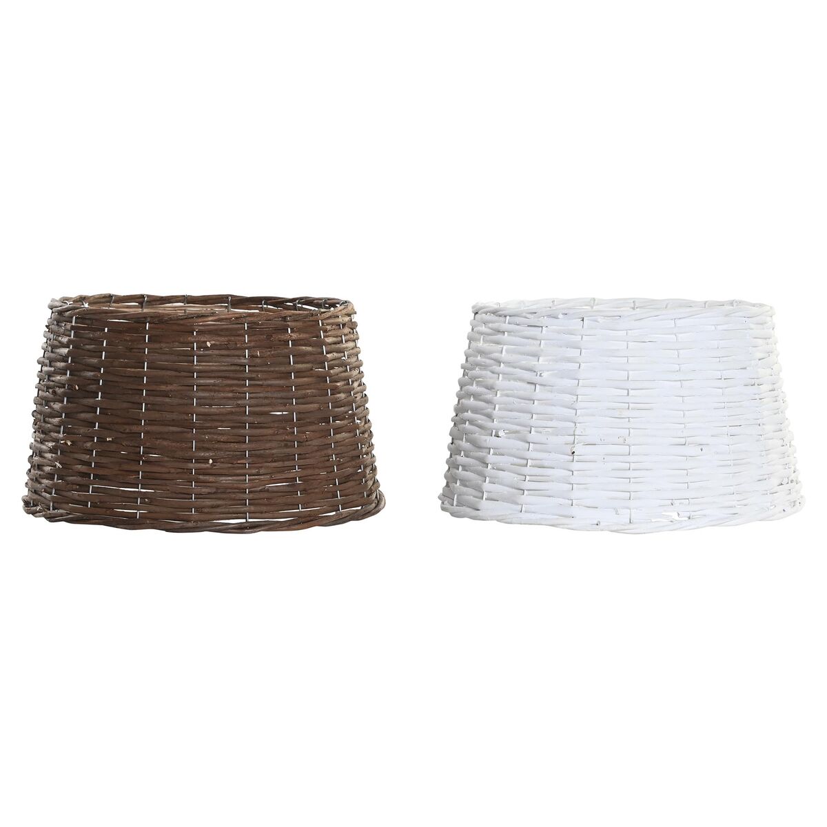 Christmas tree skirt DKD Home Decor wicker (39 x 39 x 22 cm) (2 Units)