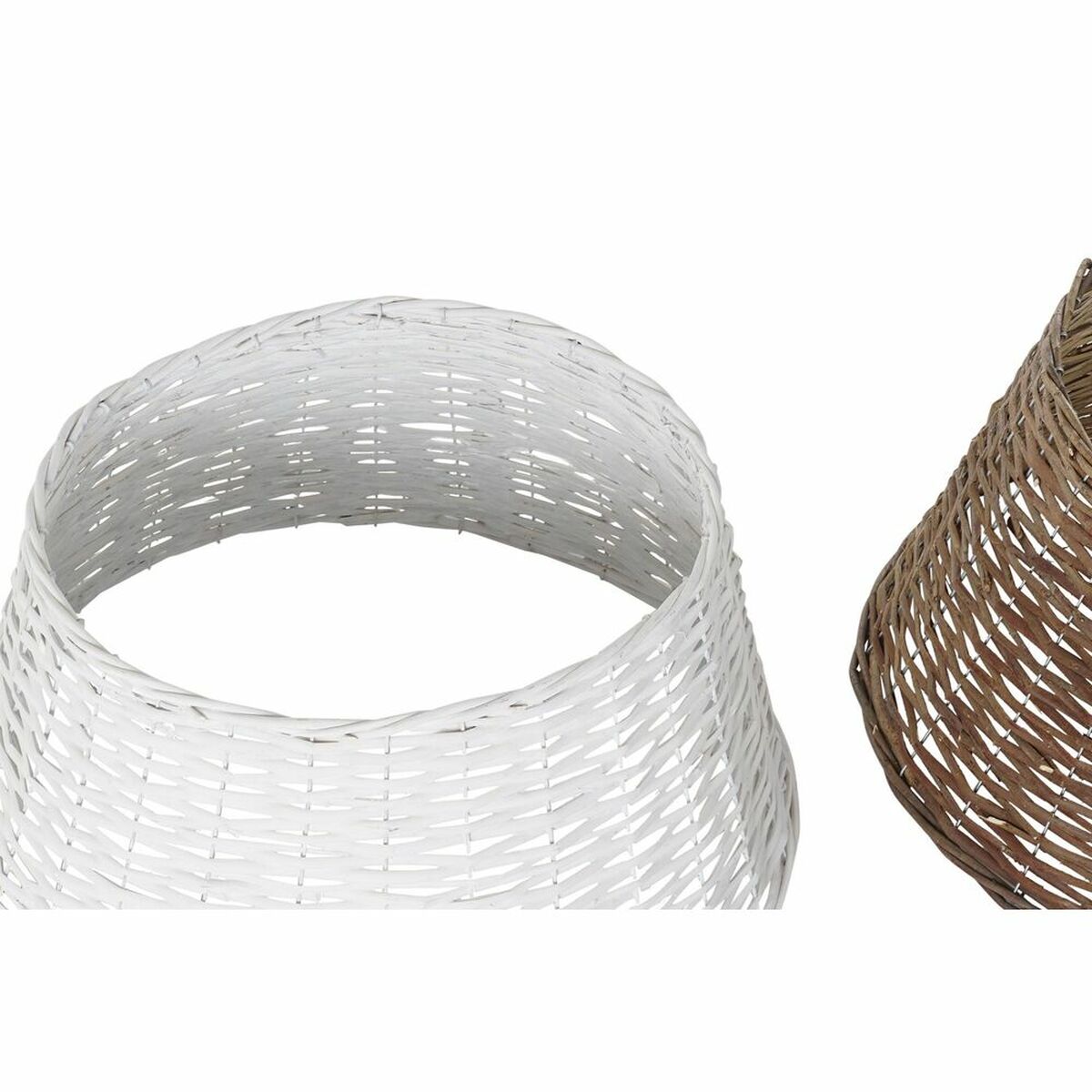 Christmas tree skirt DKD Home Decor wicker (59 x 59 x 26 cm) (2 Units)