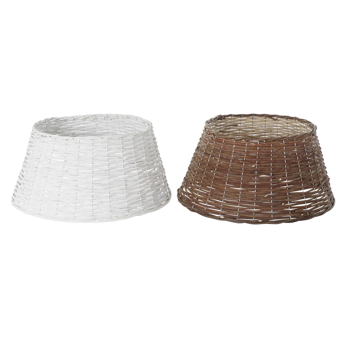 Christmas tree skirt DKD Home Decor wicker (59 x 59 x 26 cm) (2 Units) Christmas tree skirt DKD Home Decor wicker (59 x 59 x 26 cm) (2 Units)