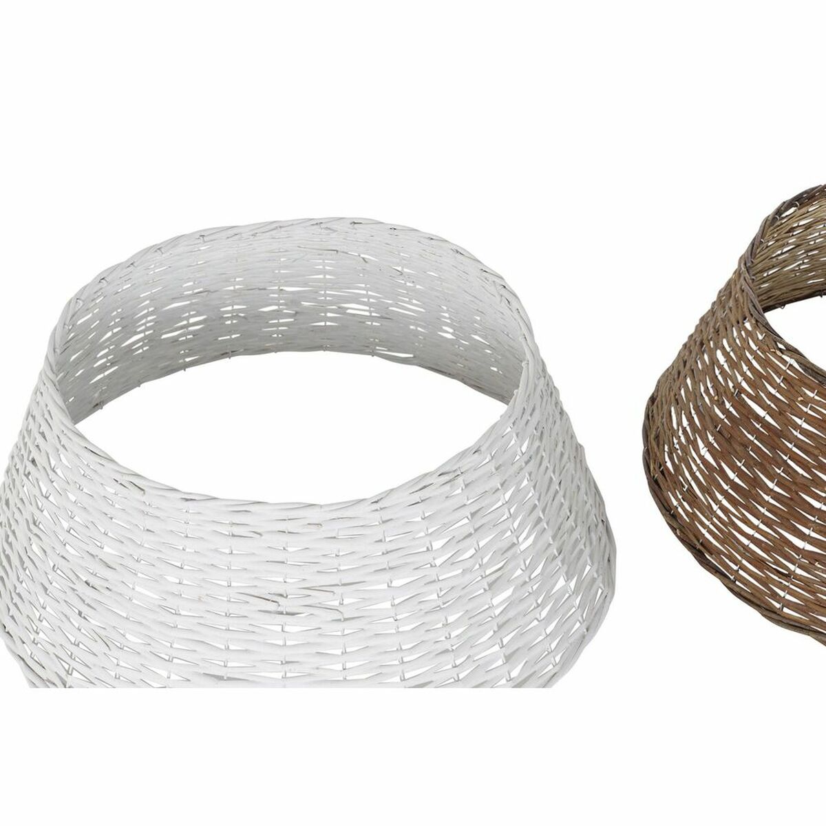 Christmas tree skirt DKD Home Decor wicker (72 x 72 x 27 cm) (2 Units)