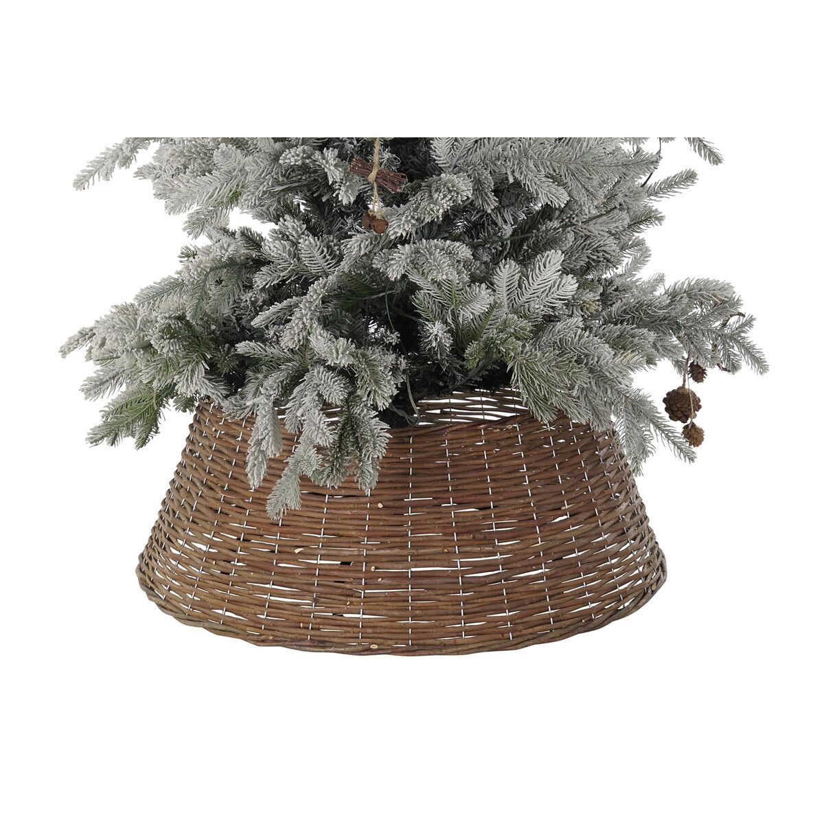 Christmas tree skirt DKD Home Decor wicker (72 x 72 x 27 cm) (2 Units)