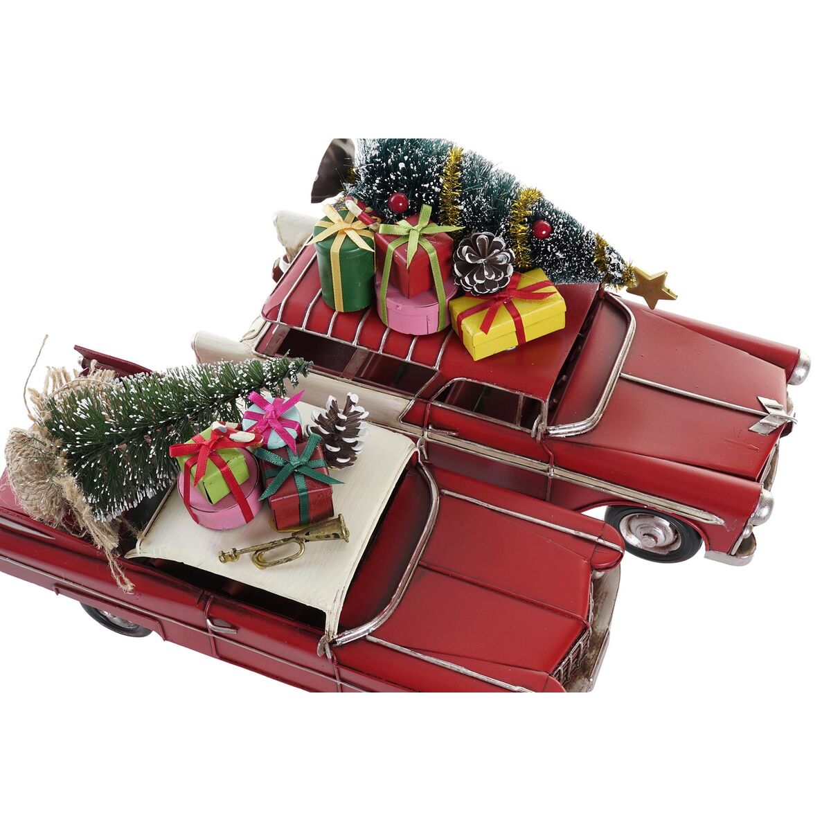 Christmas bauble DKD Home Decor Car Metal (26 x 10 x 12 cm) (2 Units)