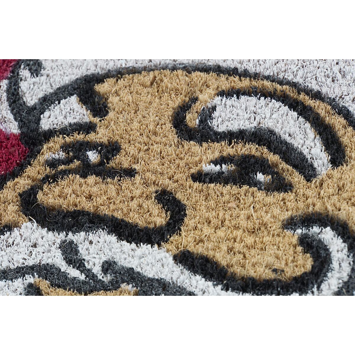 Doormat DKD Home Decor Christmas PVC Father Christmas Coconut Fibre (60 x 40 x 1,5 cm) (2 Units)