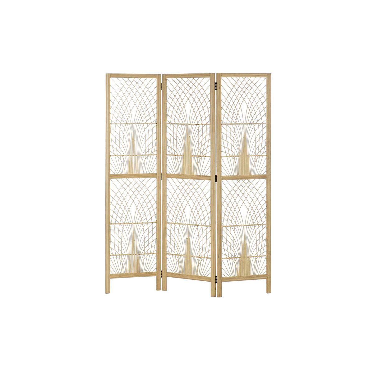 Folding screen DKD Home Decor 136 x 2,5 x 180 cm Metal Bamboo 30 x 40 cm Folding screen DKD Home Decor 136 x 2,5 x 180 cm Metal Bamboo 30 x 40 cm