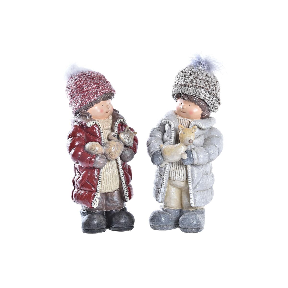 Christmas bauble DKD Home Decor Polyester Resin Boys (15 x 12 x 35 cm) (2 Units)