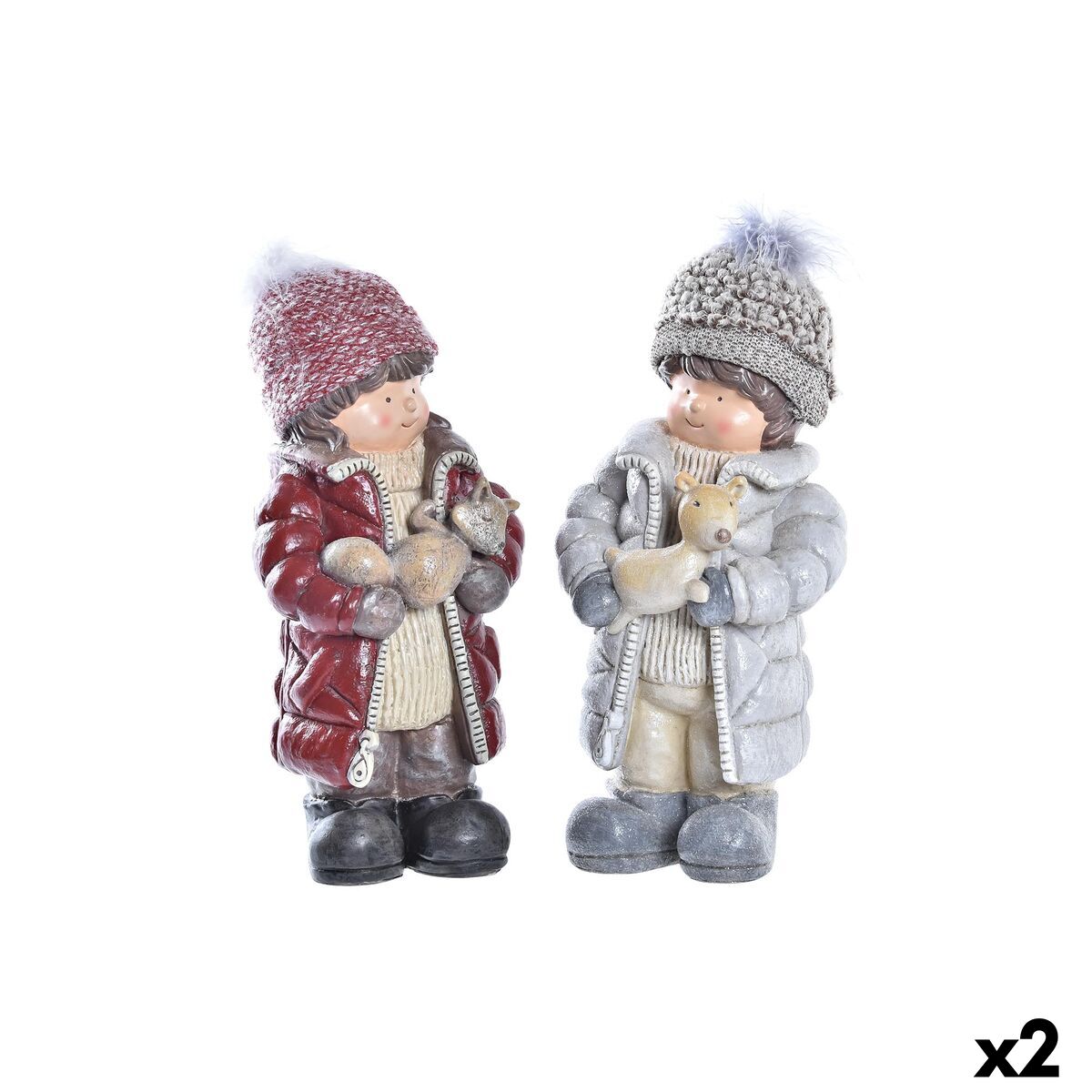Christmas bauble DKD Home Decor Polyester Resin Boys (15 x 12 x 35 cm) (2 Units) Christmas bauble DKD Home Decor Polyester Resin Boys (15 x 12 x 35 cm) (2 Units)