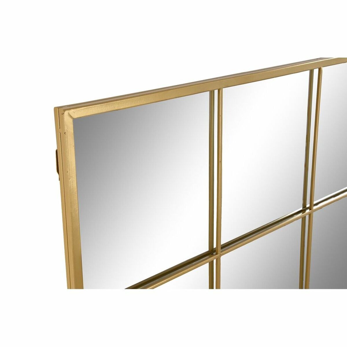 Wall mirror DKD Home Decor Golden Crystal Iron Window 90 x 2 x 120 cm 90 x 1,8 x 120 cm