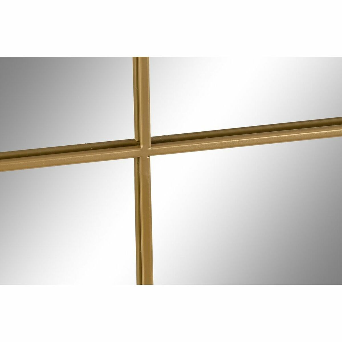 Wall mirror DKD Home Decor Golden Crystal Iron Window 90 x 2 x 120 cm 90 x 1,8 x 120 cm