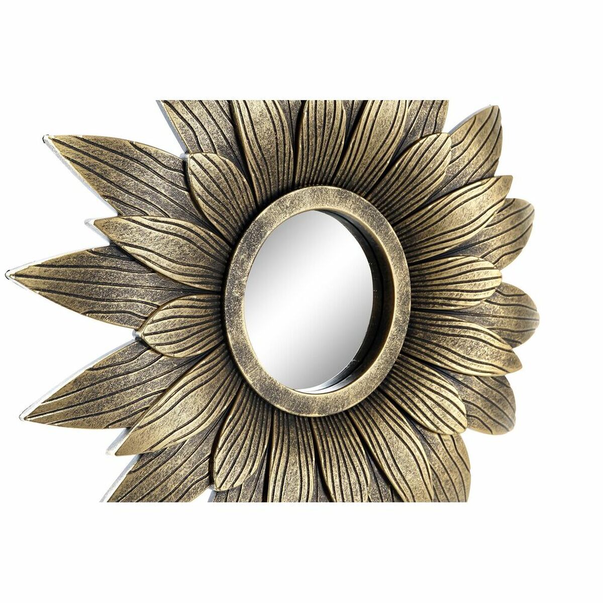 Mirror Set DKD Home Decor Crystal Golden PP 2 Units (35 x 2 x 35 cm)