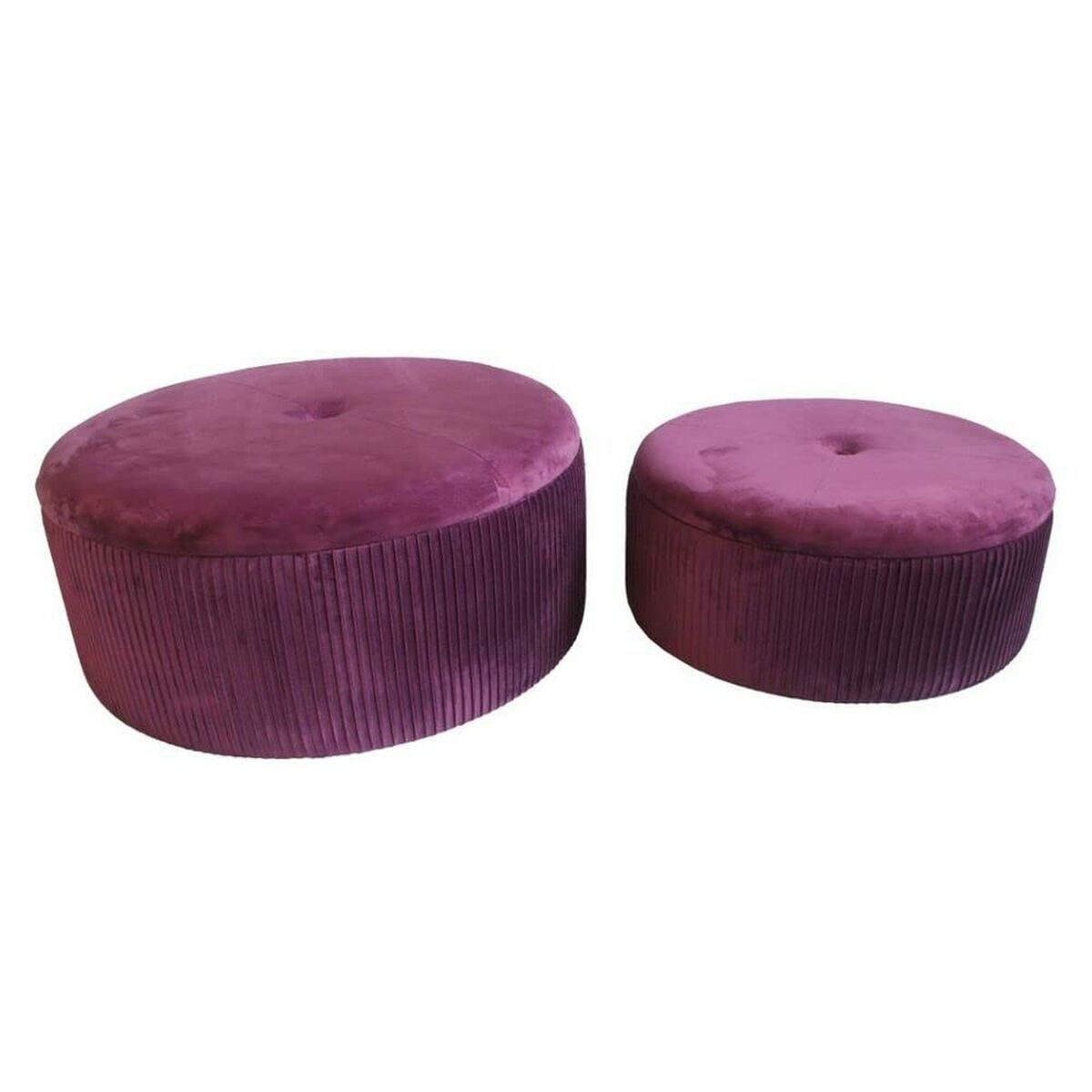 Footrest DKD Home Decor Polyester MDF Burgundy (70 x 70 x 28 cm) Footrest DKD Home Decor Polyester MDF Burgundy (70 x 70 x 28 cm)