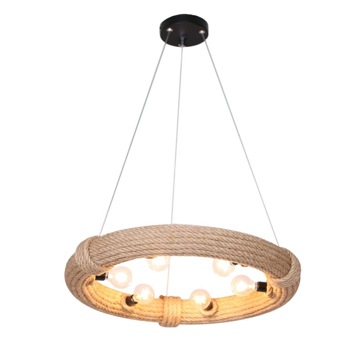 Ceiling Light DKD Home Decor Brown Rope (51 x 51 x 10 cm) (47 X 47 X 10 CM) Ceiling Light DKD Home Decor Brown Rope (51 x 51 x 10 cm) (47 X 47 X 10 CM)