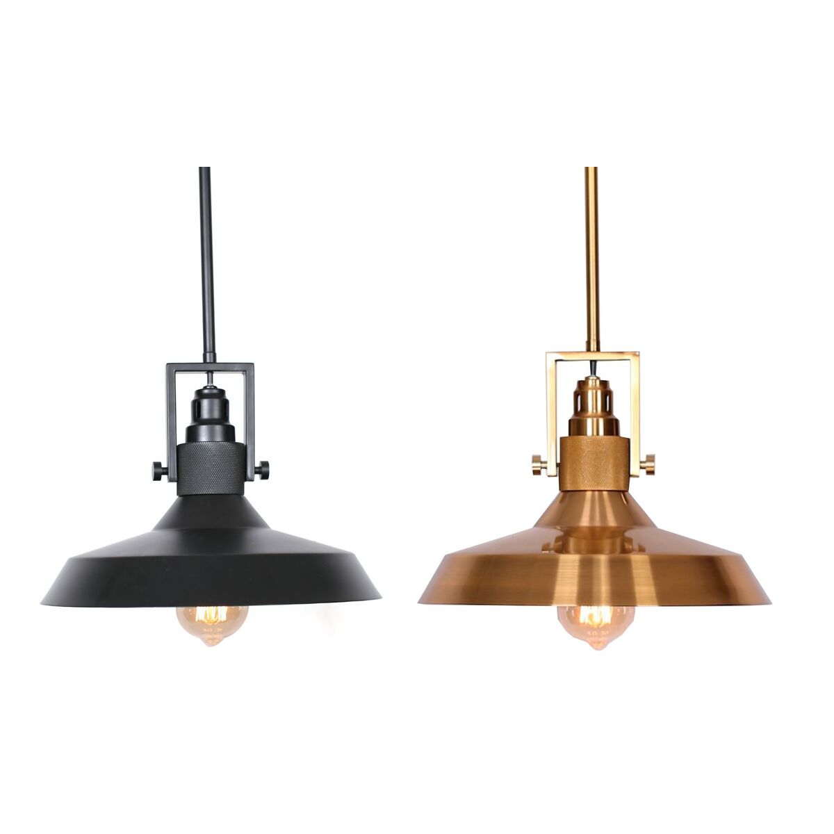 Ceiling Light DKD Home Decor Black Golden Metal 50 W (2 Units) Ceiling Light DKD Home Decor Black Golden Metal 50 W (2 Units)