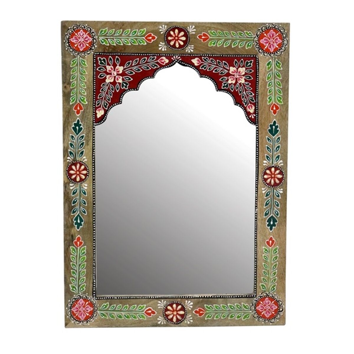Wall mirror DKD Home Decor Multicolour Floral 41 x 2 x 56 cm Wall mirror DKD Home Decor Multicolour Floral 41 x 2 x 56 cm