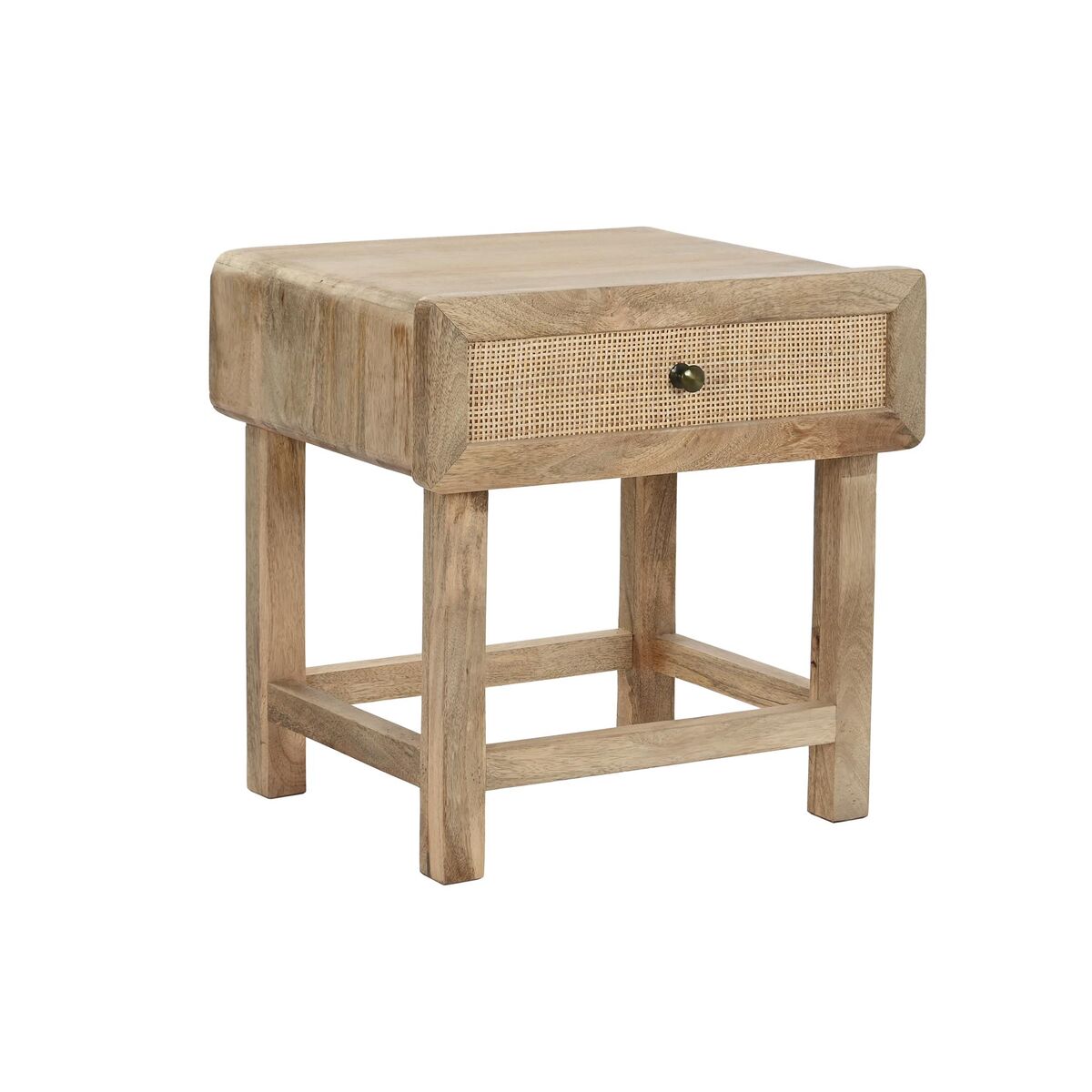 Nightstand DKD Home Decor Brown Natural Mango wood 50 x 40 x 50 cm Nightstand DKD Home Decor Brown Natural Mango wood 50 x 40 x 50 cm