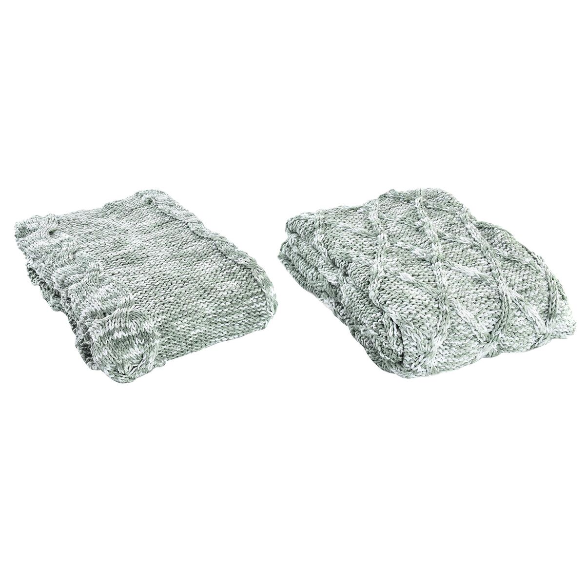 Bed Cover DKD Home Decor Green 150 x 125 x 1 cm (2 Units) Bed Cover DKD Home Decor Green 150 x 125 x 1 cm (2 Units)