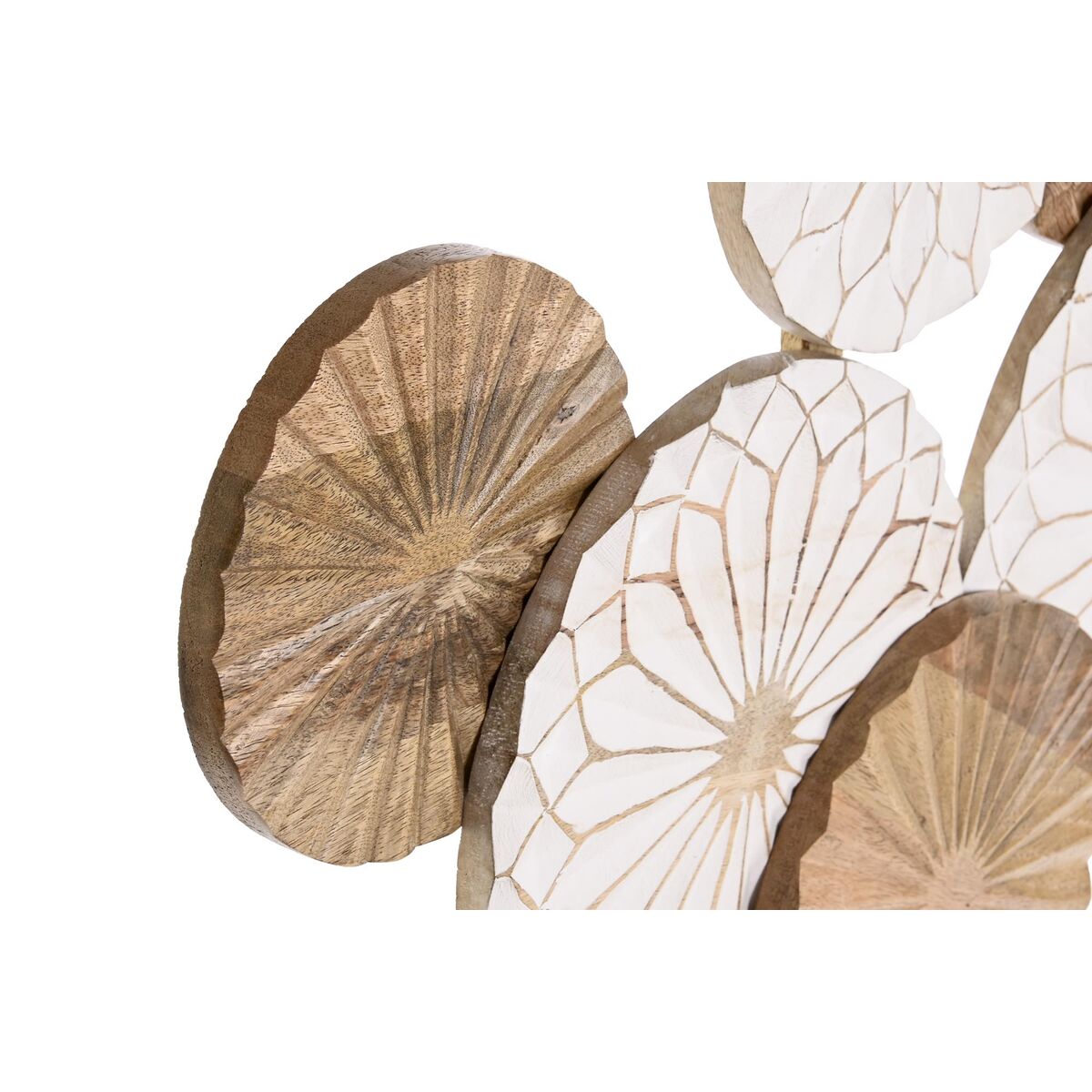 Wall Decoration DKD Home Decor Brown White Mango wood (100 x 3 x 62 cm)