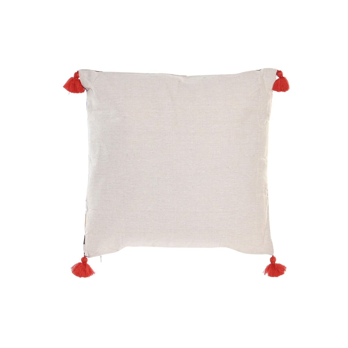 Cushion DKD Home Decor Polyester Multicolour Ikat (45 x 10 x 45 cm) (4 Units)