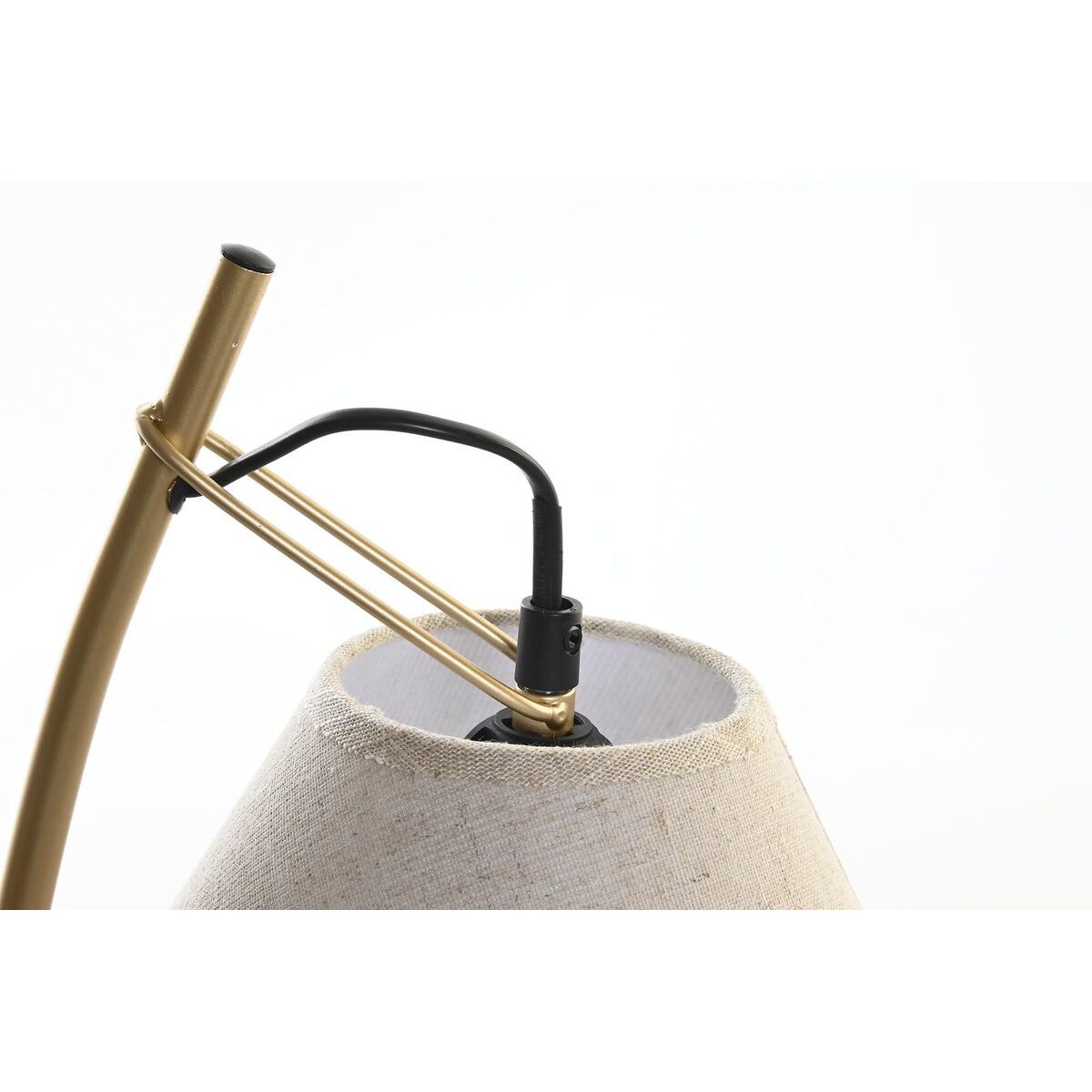 Wall Lamp DKD Home Decor Golden Metal Linen White 50 W Modern (22 x 32 x 37 cm) (2 Units)