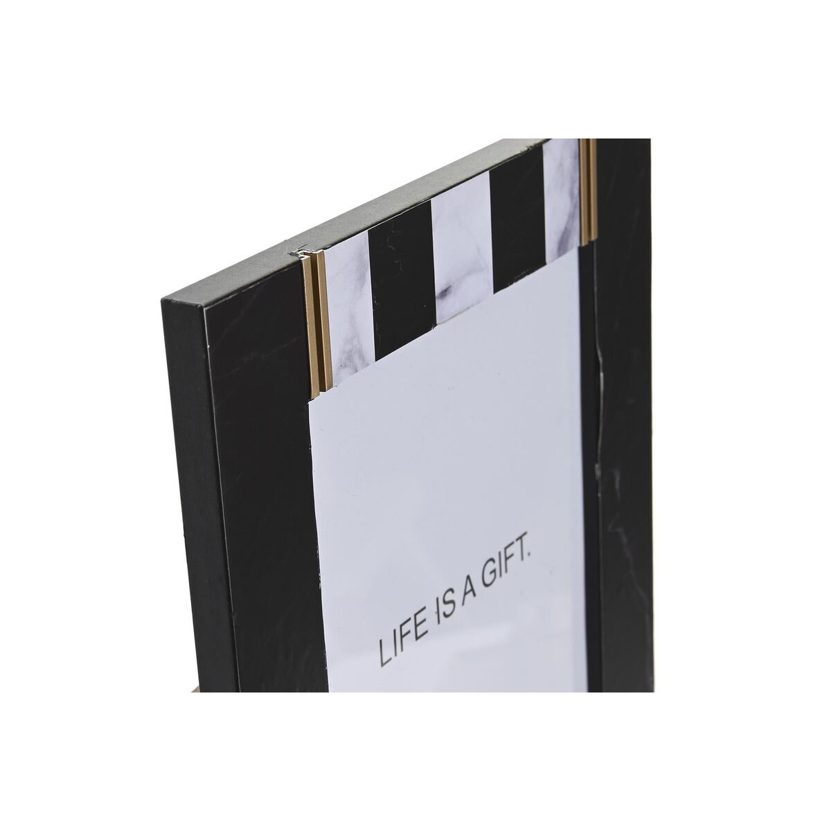 Photo frame DKD Home Decor Metal Bicoloured MDF Wood (20,8 x 1,5 x 25,8 cm)