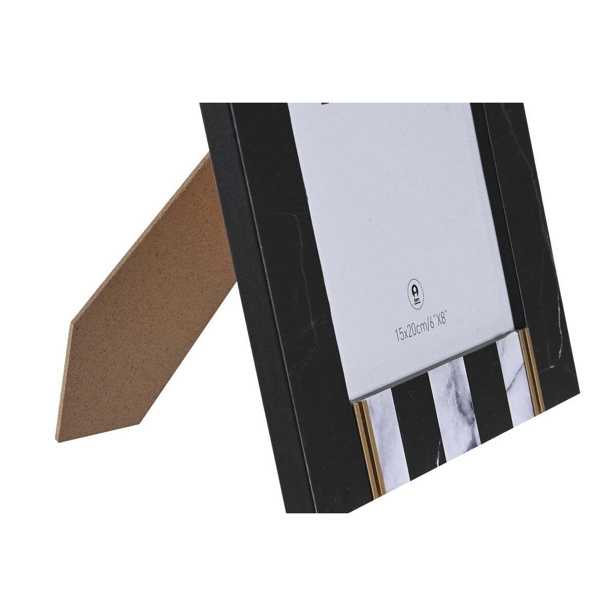 Photo frame DKD Home Decor Metal Bicoloured MDF Wood (20,8 x 1,5 x 25,8 cm)