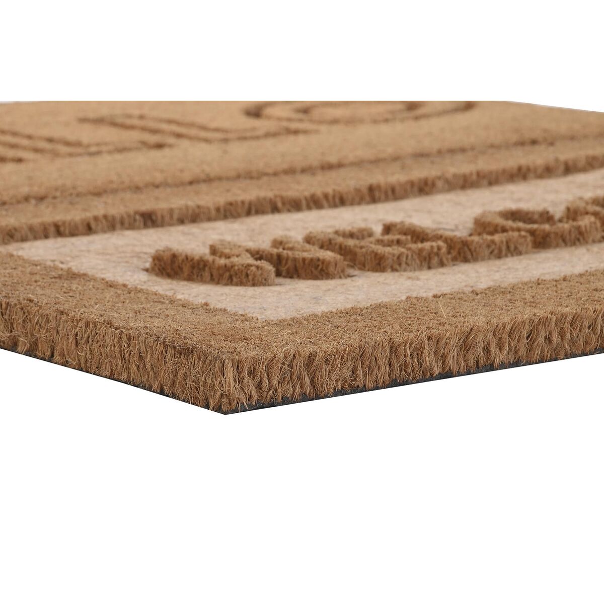 Doormat DKD Home Decor Brown Rubber Coconut (75 x 45 x 2,3 cm) (2 Units)